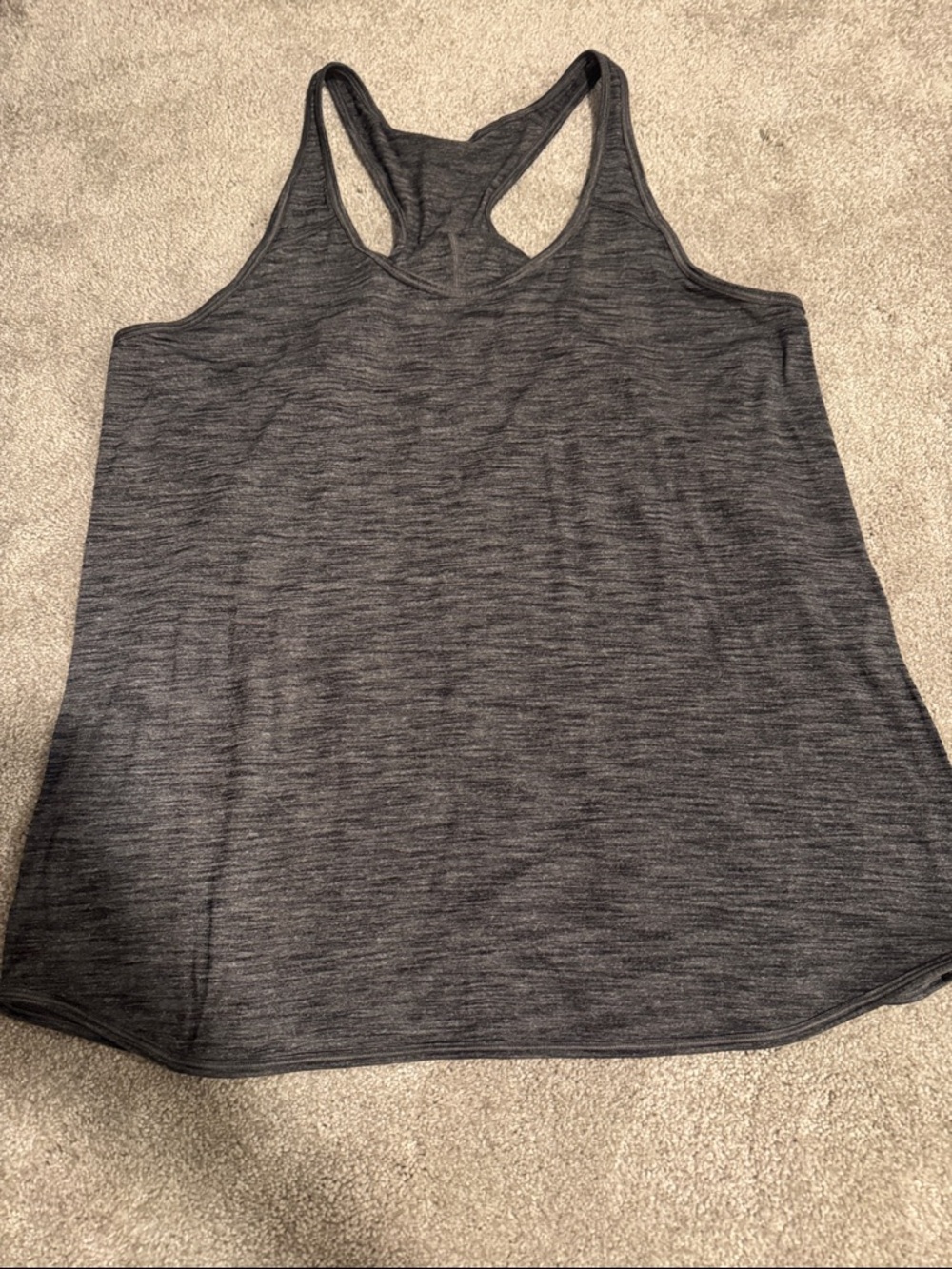 lululemon athletica Dark Heather Racerback Tank Top - Charcoal